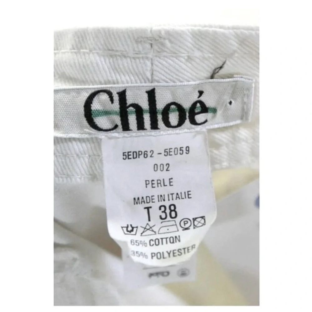 CHLOE Perle Wide Leg Low-Rise Ivory Pants Made In Italy MSRP:$895​​​ - Picture 7 of 7